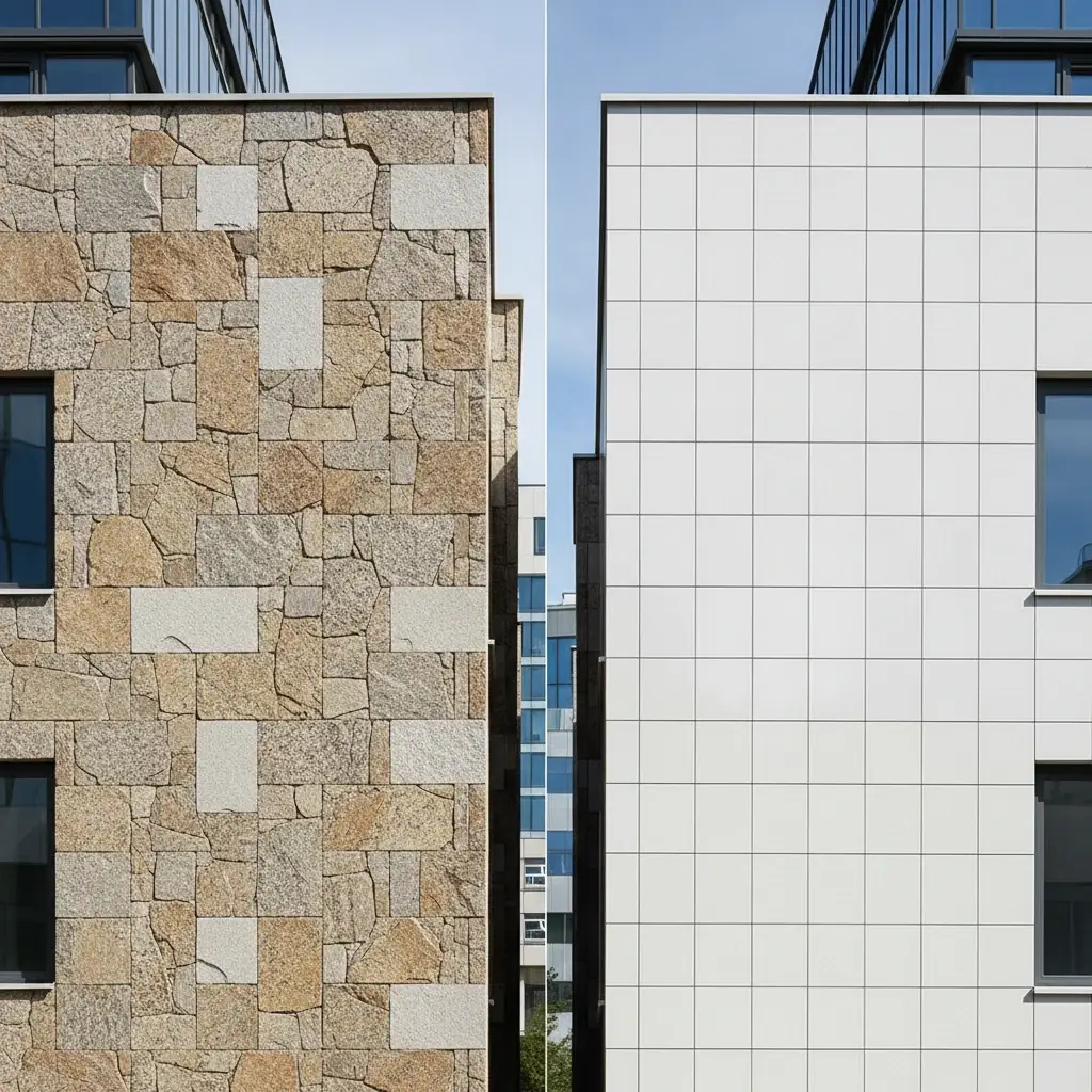 تفاوت سنگ و سرامیک نما در چیست؟